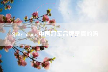 岑溪中国冠军品牌是真的吗