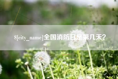 岑溪全国消防日是第几天？