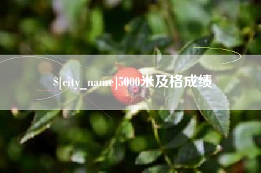 岑溪5000米及格成绩