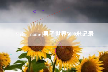 岑溪男子世界5000米记录