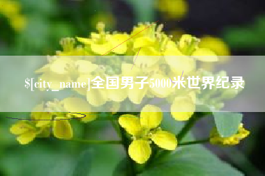 岑溪全国男子5000米世界纪录