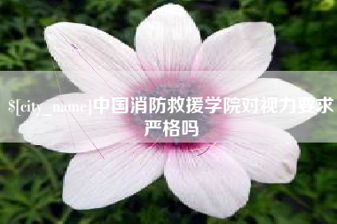 岑溪中国消防救援学院对视力要求严格吗