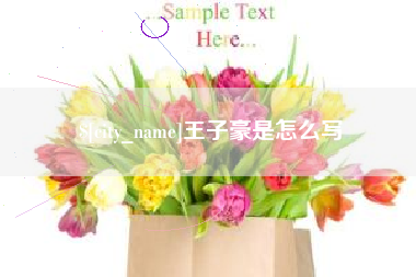 岑溪王子豪是怎么写