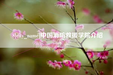 岑溪中国消防救援学院介绍