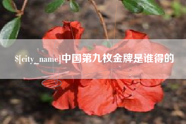 岑溪中国第九枚金牌是谁得的