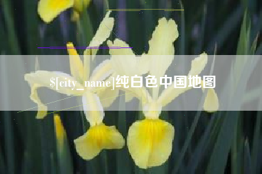 岑溪纯白色中国地图