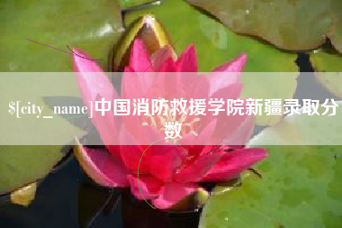 岑溪中国消防救援学院新疆录取分数