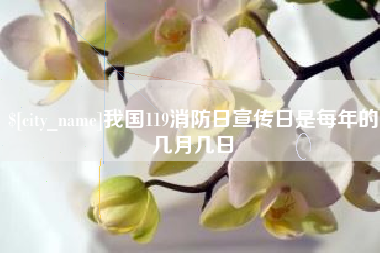 岑溪我国119消防日宣传日是每年的几月几日