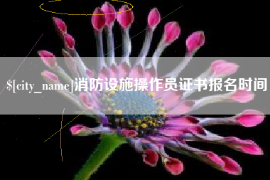 岑溪消防设施操作员证书报名时间