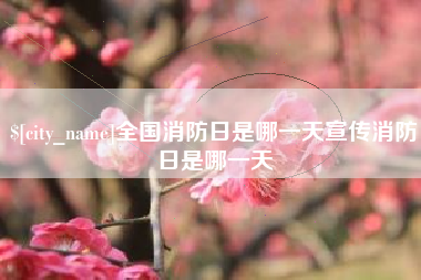 岑溪全国消防日是哪一天宣传消防日是哪一天