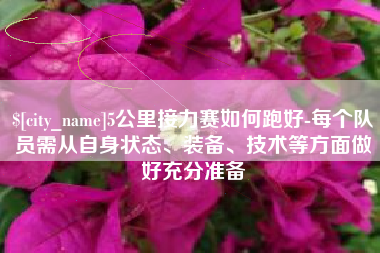 岑溪5公里接力赛如何跑好-每个队员需从自身状态、装备、技术等方面做好充分准备