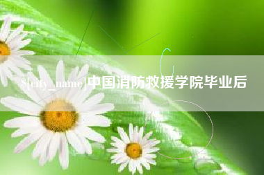 岑溪中国消防救援学院毕业后