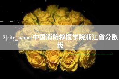 岑溪中国消防救援学院浙江省分数线
