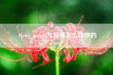岑溪九宫格怎么排序的