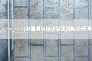 岑溪中国消防中小学生消防公开课
