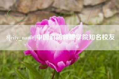 岑溪中国消防救援学院知名校友