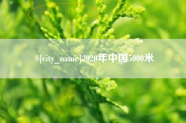 岑溪2020年中国5000米